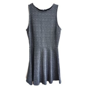 Navy Print Fit and Flare Dress by Gap